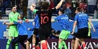 Croatas fazem festa após classificação contra Dinamarca 