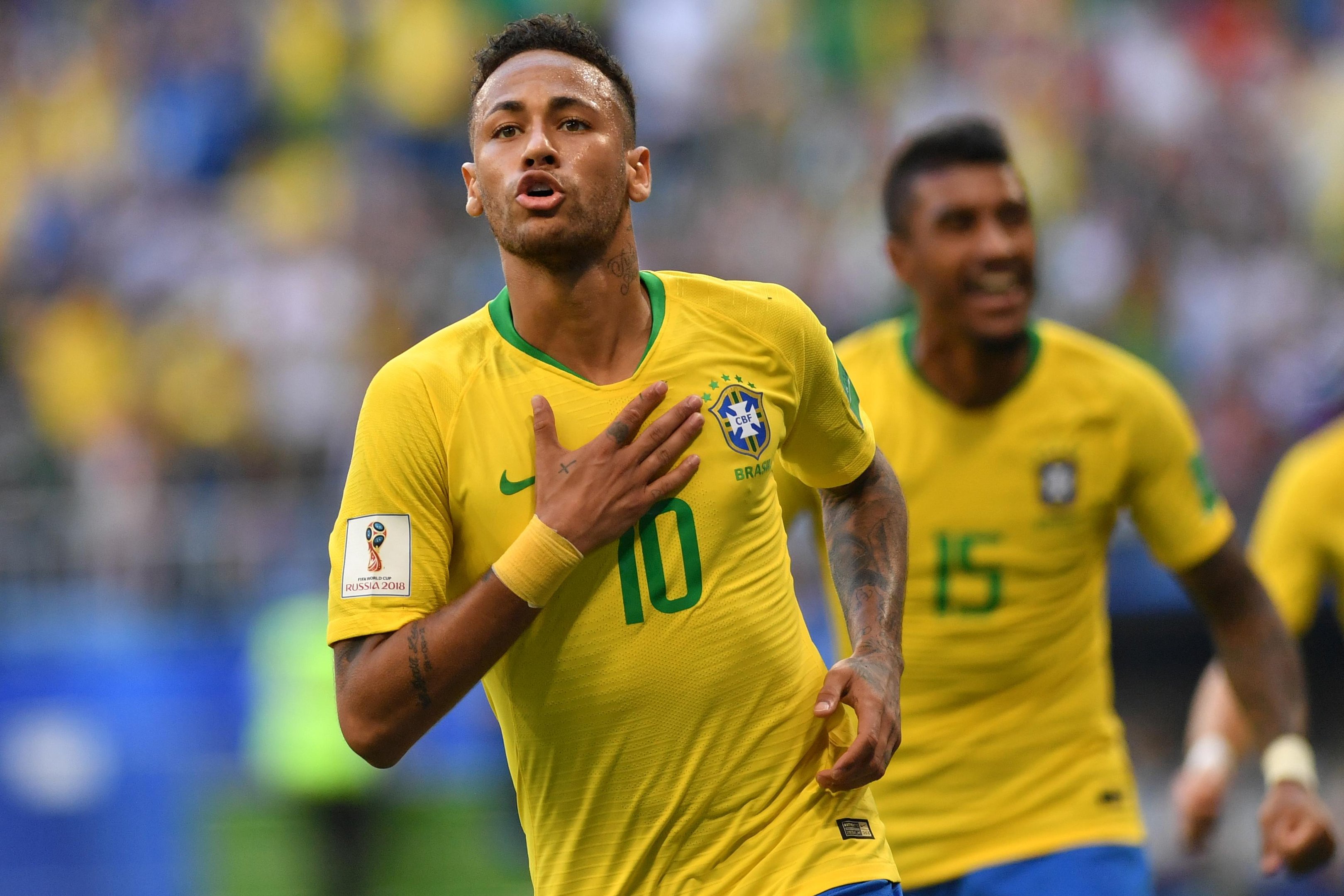 Neymar marcou o primeiro gol do Brasil