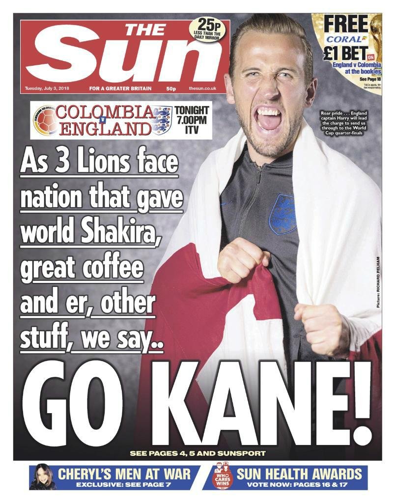 Capa do jornal The Sun