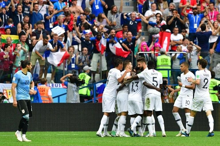 Fran&ccedil;a eliminou o Uruguai da Copa