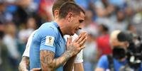 Gimenez chorou durante eliminação do Uruguai na Copa do Mundo