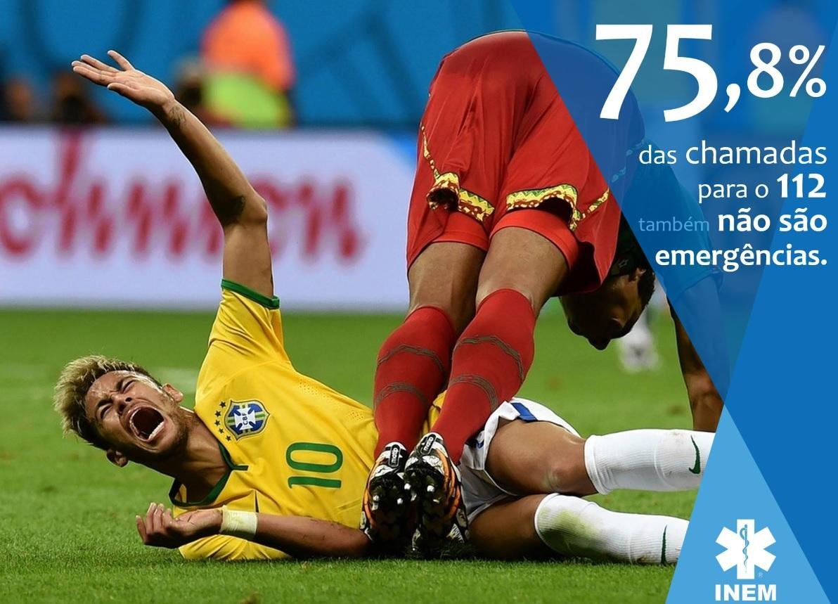 Instituto m&eacute;dico de Portugal usa foto de Neymar para alertar contra chamadas falsas 