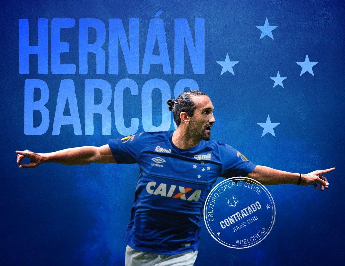 Barcos foi anunciado como refor&ccedil;o do Cruzeiro