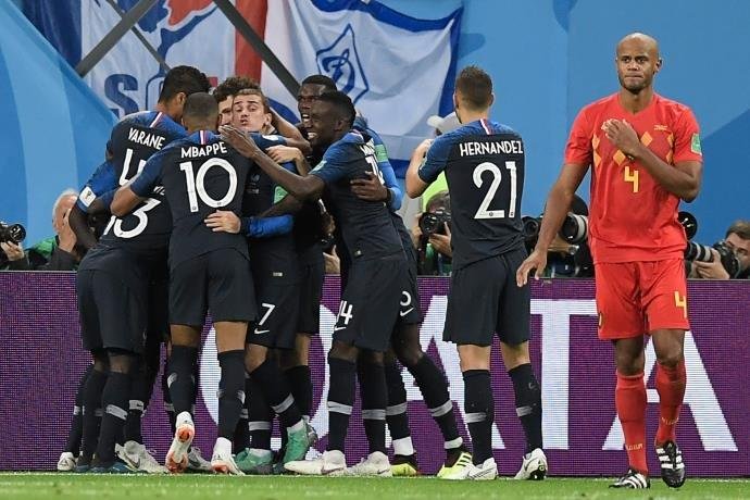 Fran&ccedil;a derrotou a B&eacute;lgica na &uacute;ltima ter&ccedil;a-feira e garantiu vaga na final da Copa do Mundo