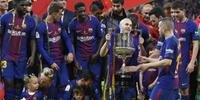 Campeão da Copa do Rei e do Espanhol, Barça decidirá Supercopa com Sevilla