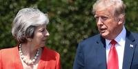 Trump e May negam atrito e prometem trabalhar por acordo comercial bilateral