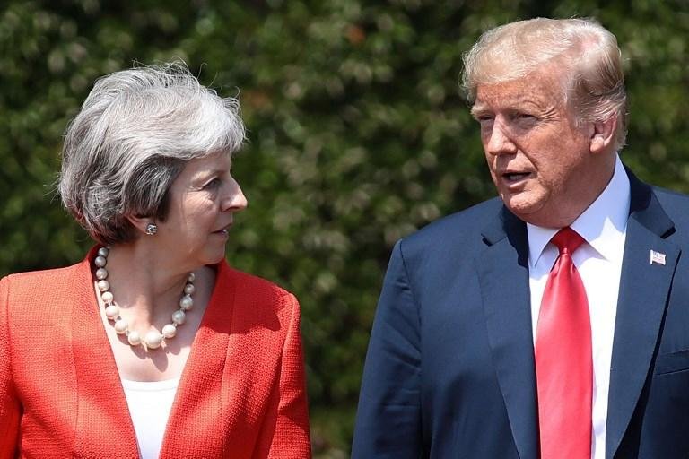 Trump e May negam atrito e prometem trabalhar por acordo comercial bilateral