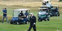 Presidente americano jogou golfe durante o final de semana