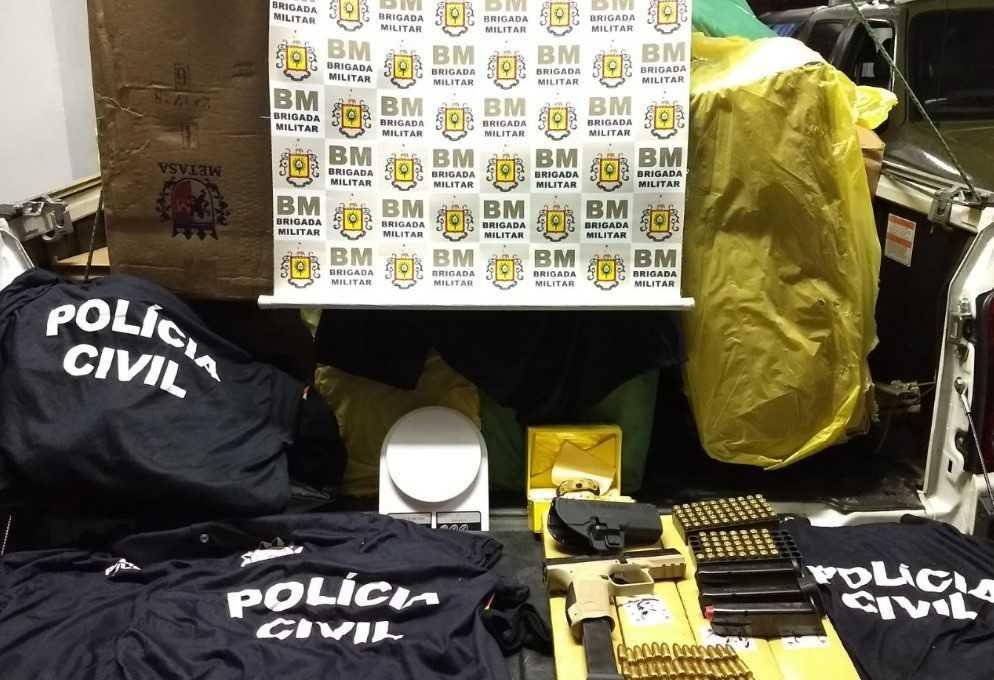 Materiais apreendidos durante opera&ccedil;&atilde;o em Canoas