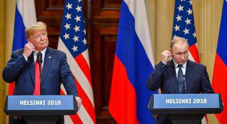 Trump e Putin citam conversa franca e produtiva na Finl&acirc;ndia 