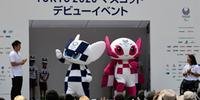 Miraitowa, à esquerda, é o mascote das Olimpíadas, enquanto Someity o das Paralimpíadas