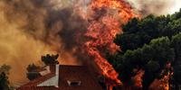 Grécia pediu ajuda internacional para combater as chamas
