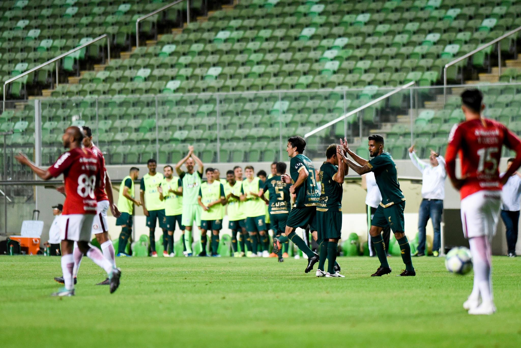 Am&eacute;rica-MG construiu vit&oacute;ria sobre o Inter no primeiro tempo