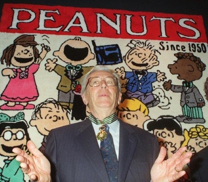 Charles Schulz, criador da hist&oacute;ria em quadrinhos "Peanuts"