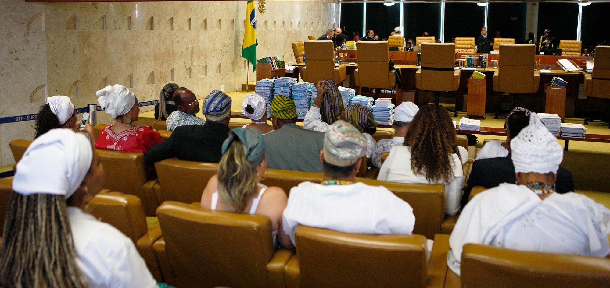 Representantes dos povos tradicionais de matriz africana participaram da audi&ecirc;ncia do STF