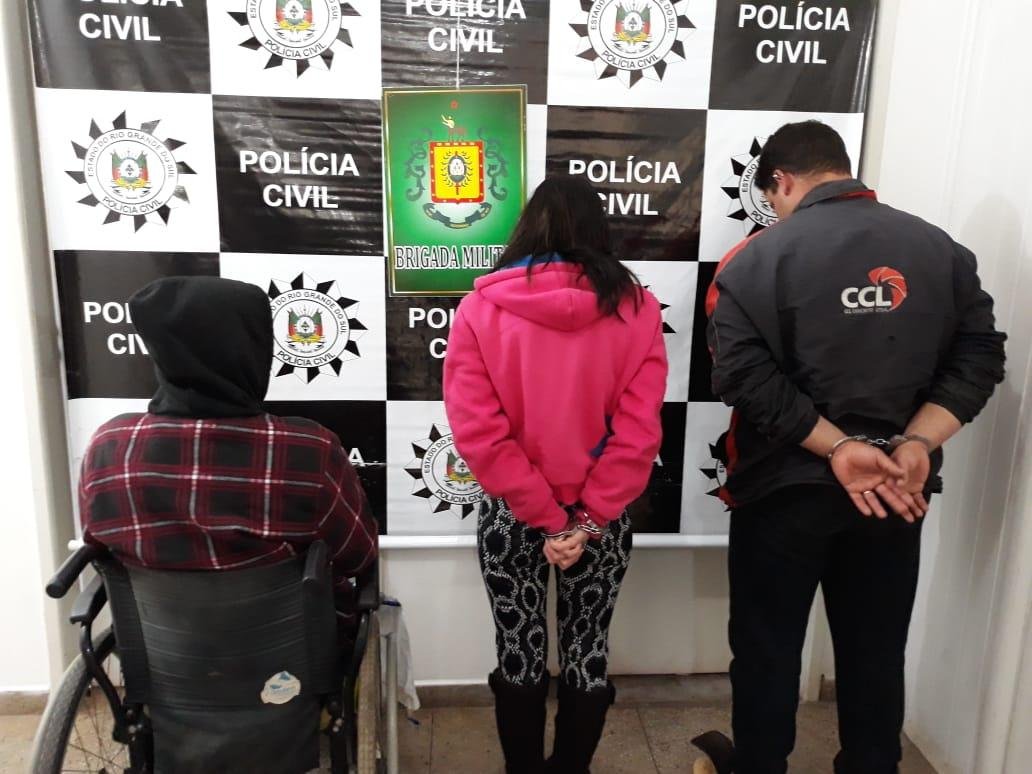 Trio foi preso em flagrante 