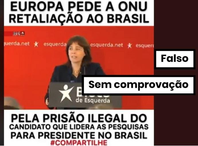 Uni&atilde;o Europeia n&atilde;o pediu retalia&ccedil;&atilde;o ao Brasil por pris&atilde;o de Lula