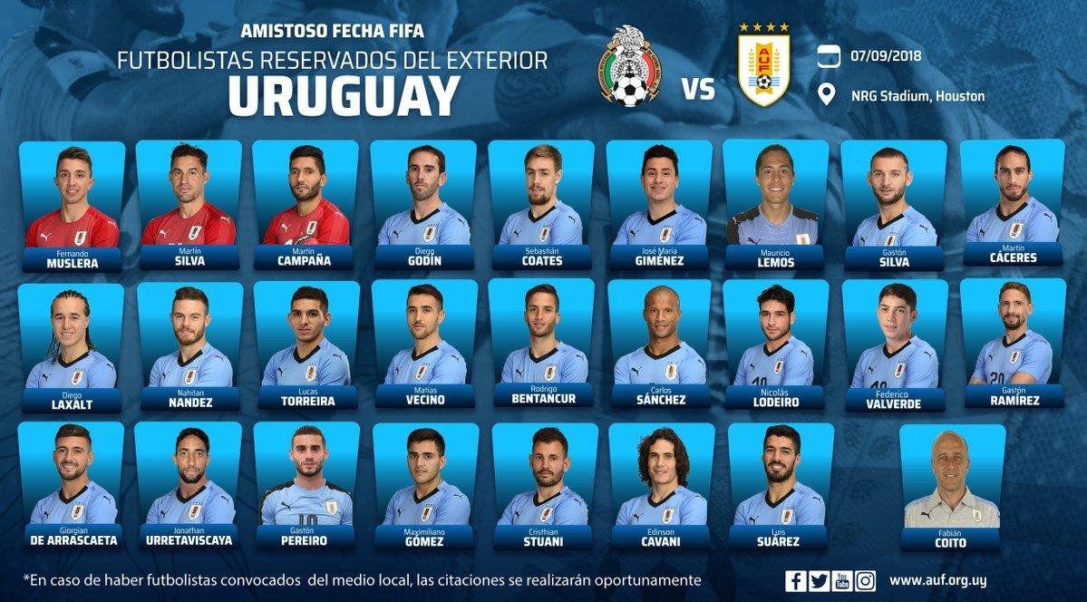 Uruguai vai enfrentar o M&eacute;xico nos EUA