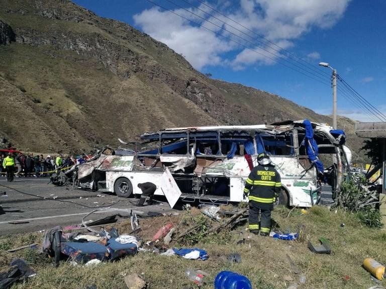 Acidente com &ocirc;nibus deixou 23 mortos
