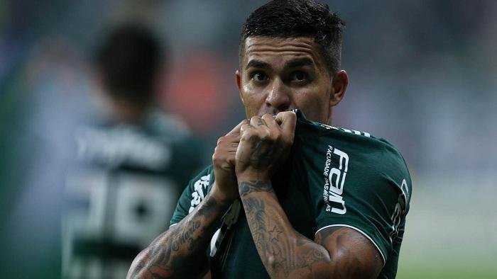 Dudu marcou o gol da vit&oacute;ria nervosa do Verd&atilde;o