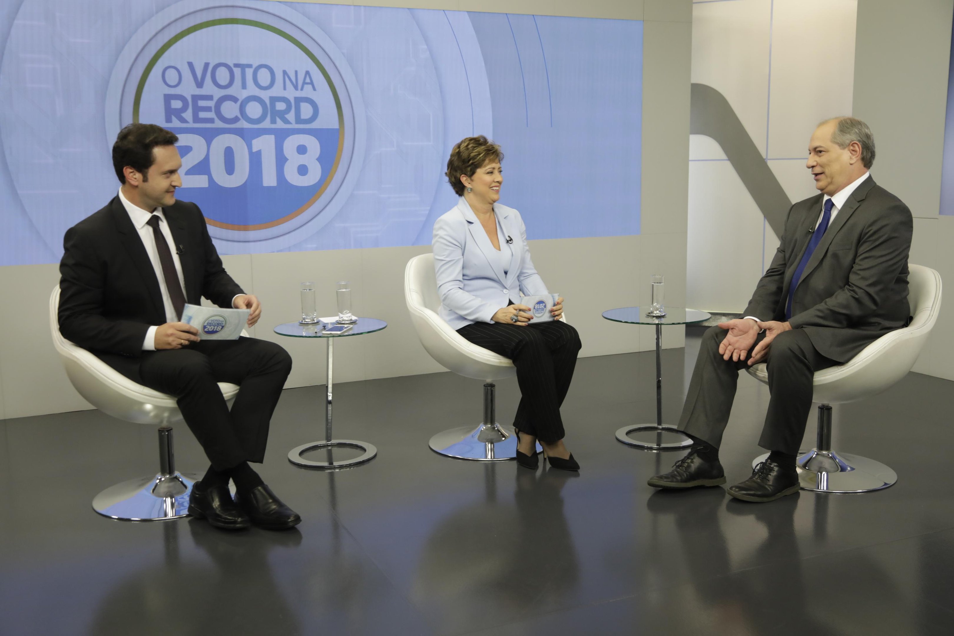Ciro Gomes participou da sabatina na Record TV