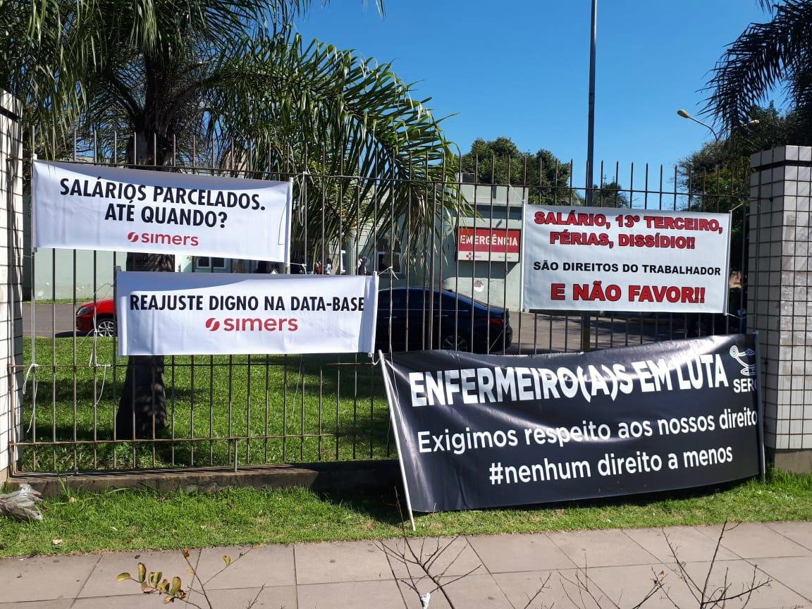 Os funcion&aacute;rios da casa de sa&uacute;de est&atilde;o com os sal&aacute;rios atrasados