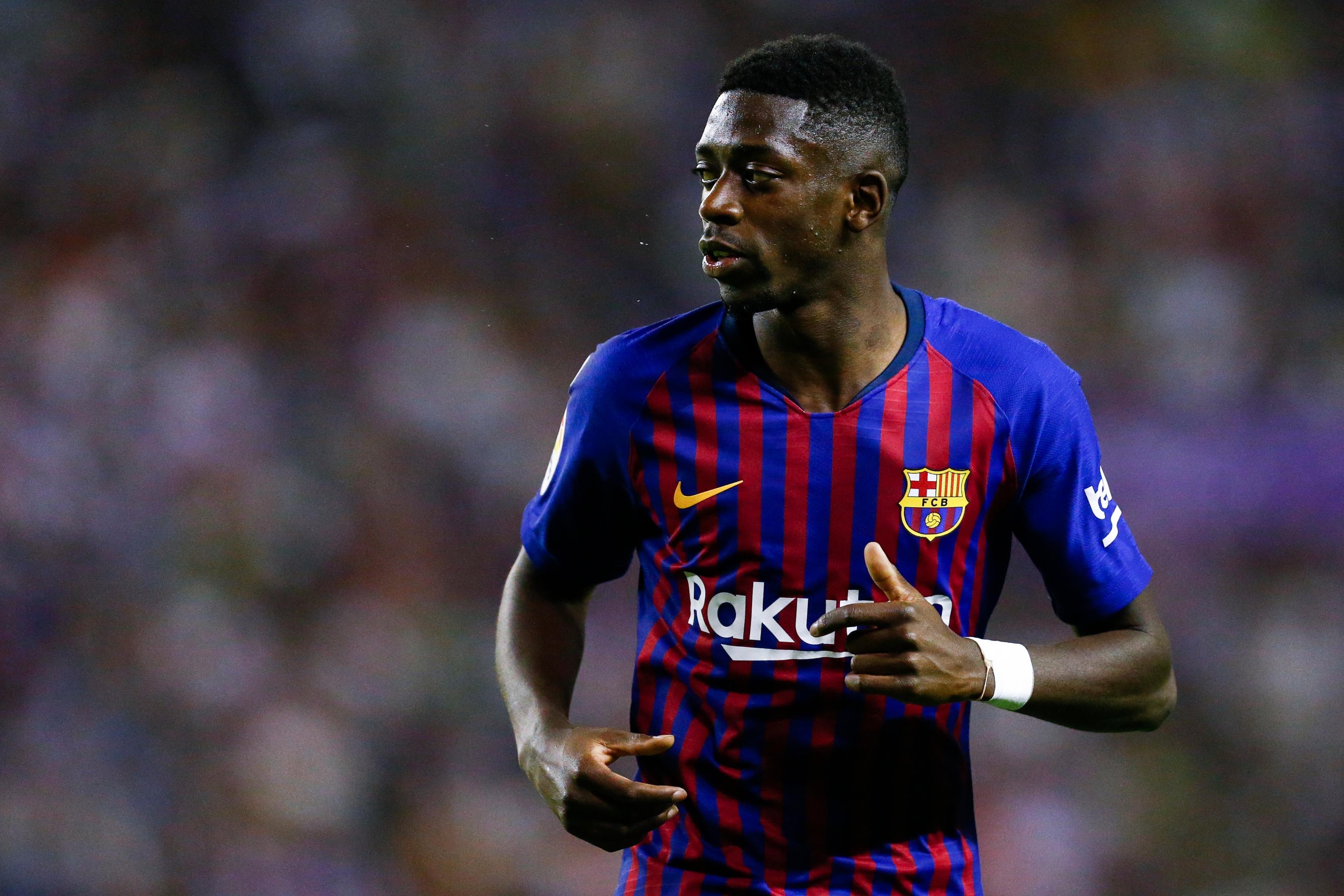 Gol do time catal&atilde;o, l&iacute;der do Espanhol, foi marcado por Demb&eacute;l&eacute;
