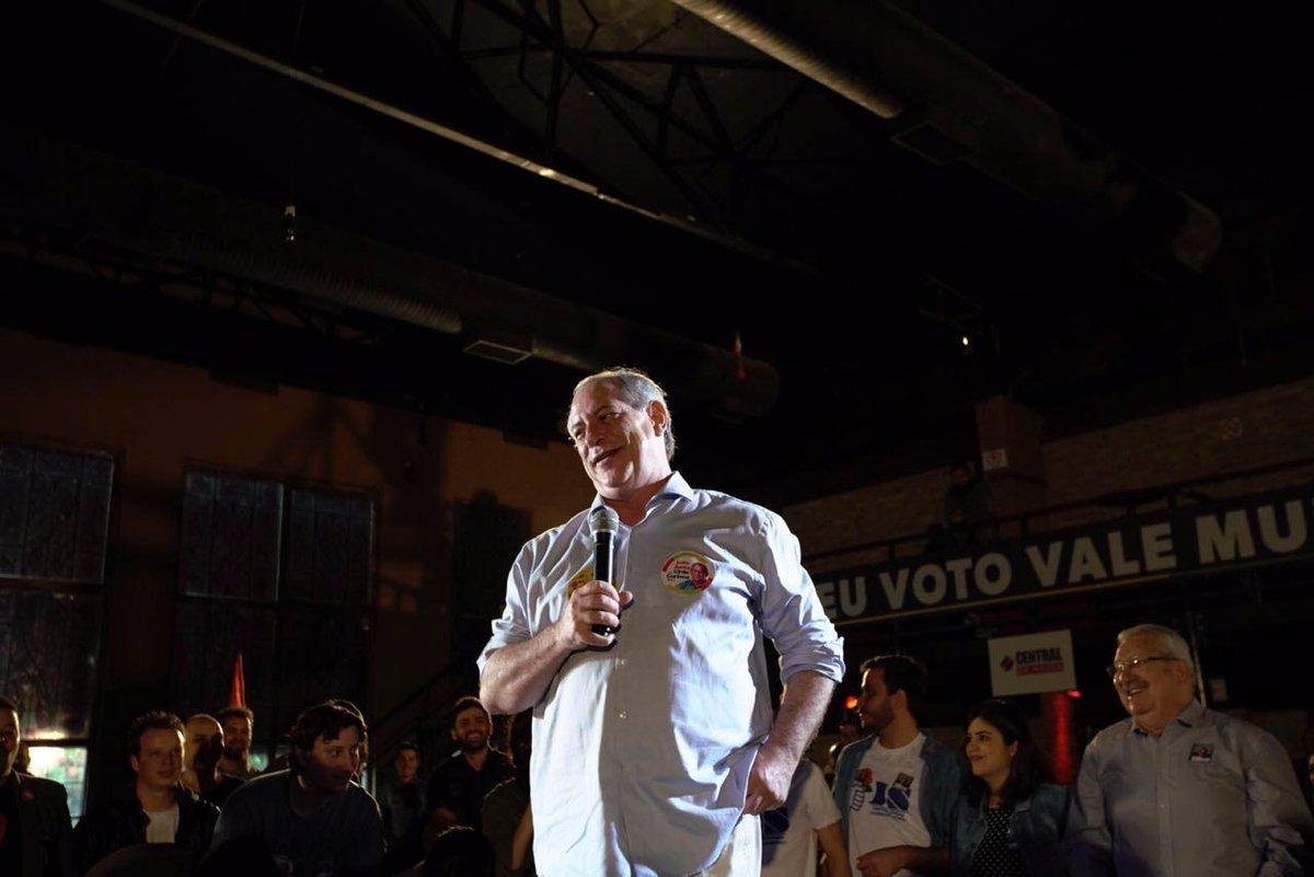 Ciro Gomes cumpre agenda neste final de semana em S&atilde;o Paulo