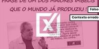 Montagem distorce declaração de Lula sobre maioridade penal