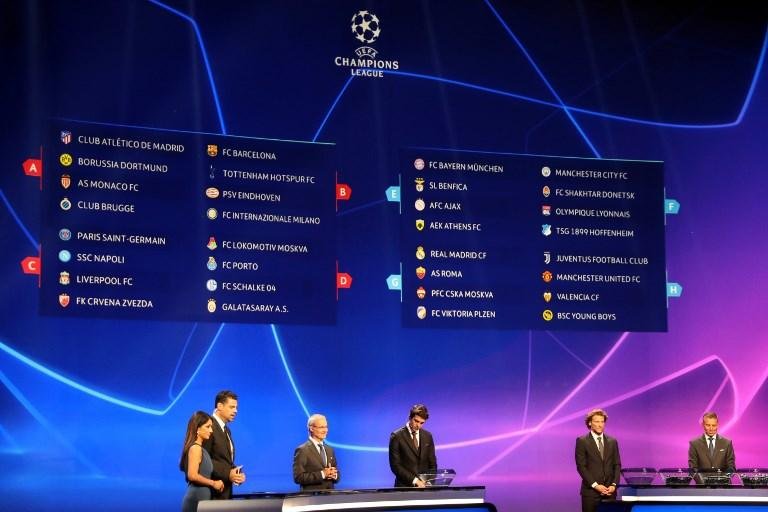 Grupos da Liga dos Campe&otilde;es foram sorteados nesta quinta-feira