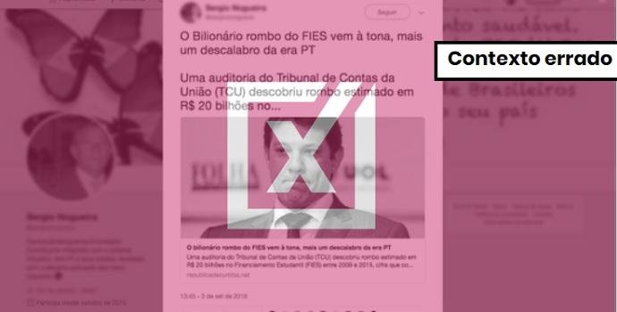 TCU fez auditoria, mas n&atilde;o responsabilizou Haddad por rombo no Fies