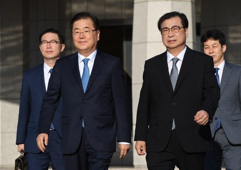 Delega&ccedil;&atilde;o sul-coreana se re&uacute;ne com Kim Jong Un na Coreia do Norte