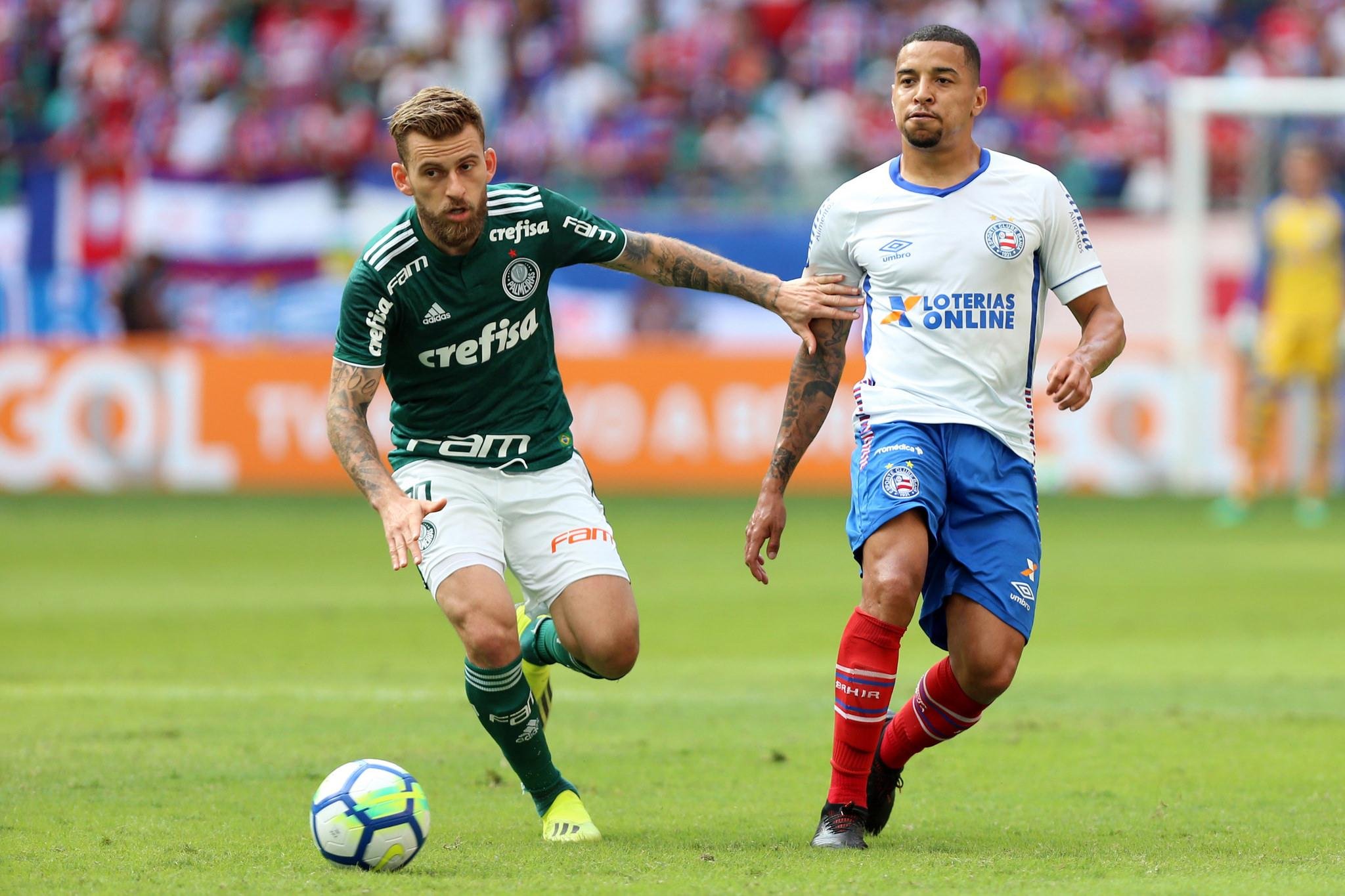 Palmeiras e Bahia empataram em 1 a 1 na Fonte Nova