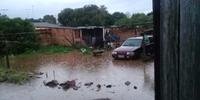 A água invadiu casas no município de Alegrete