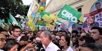 Ciro Gomes durante campanha em Salvador