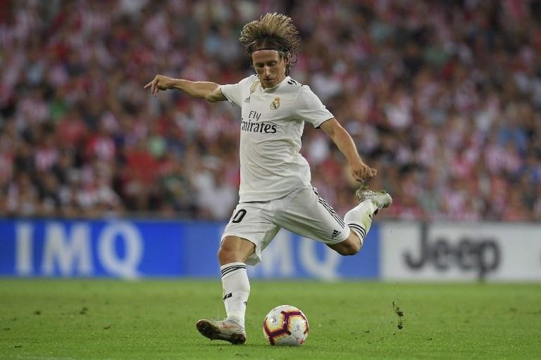 Luka Modric em Real Madrid x Athletic Club Bilbao, no &uacute;ltimo dia 15