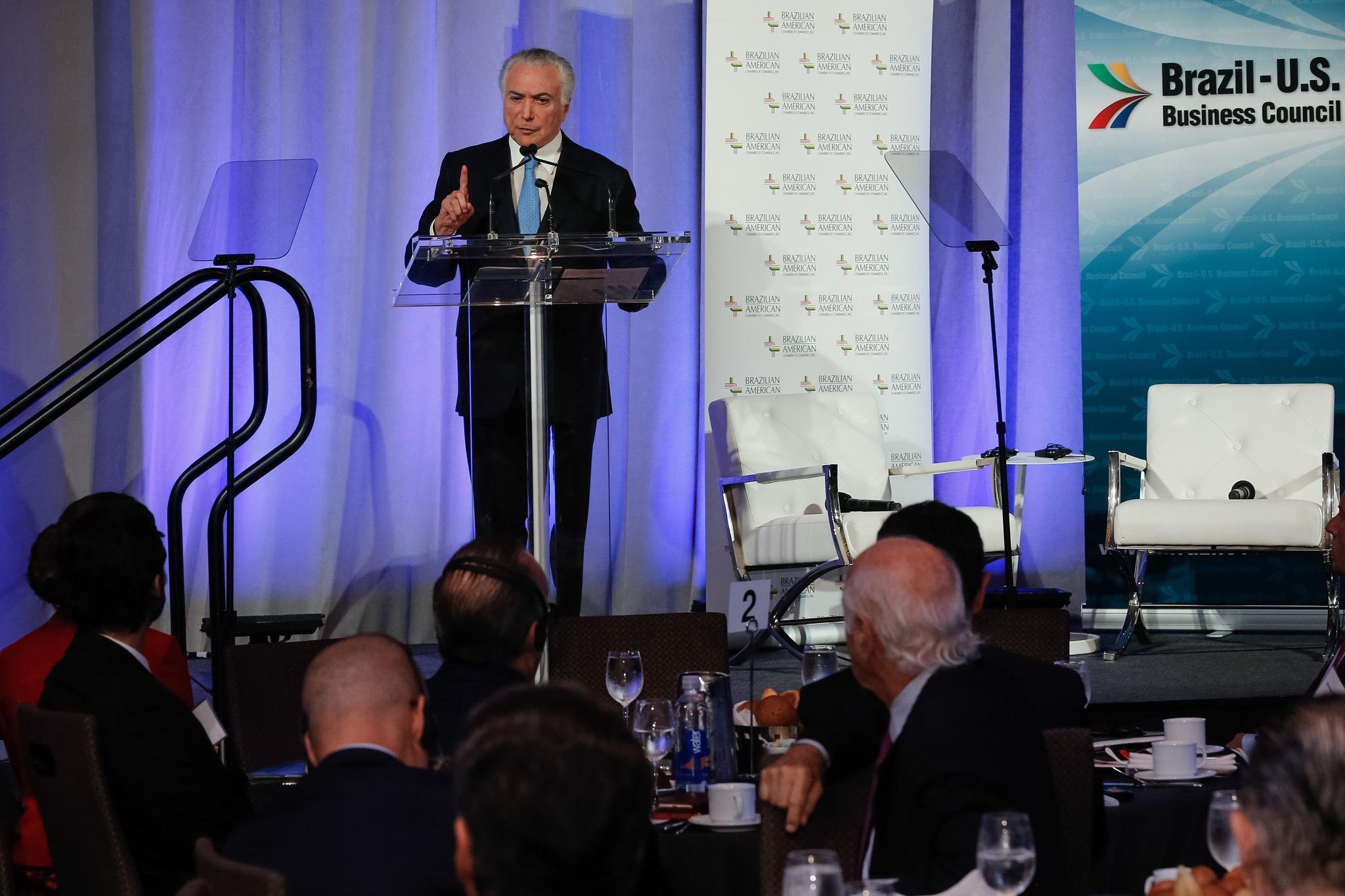 Temer disse em reuni&atilde;o do US Chamber of Commerce acreditar na continuidade da agenda de reformas coordenada por seu governo