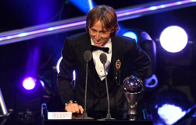 Modric levou o pr&ecirc;mio de melhor do mundo em 2018