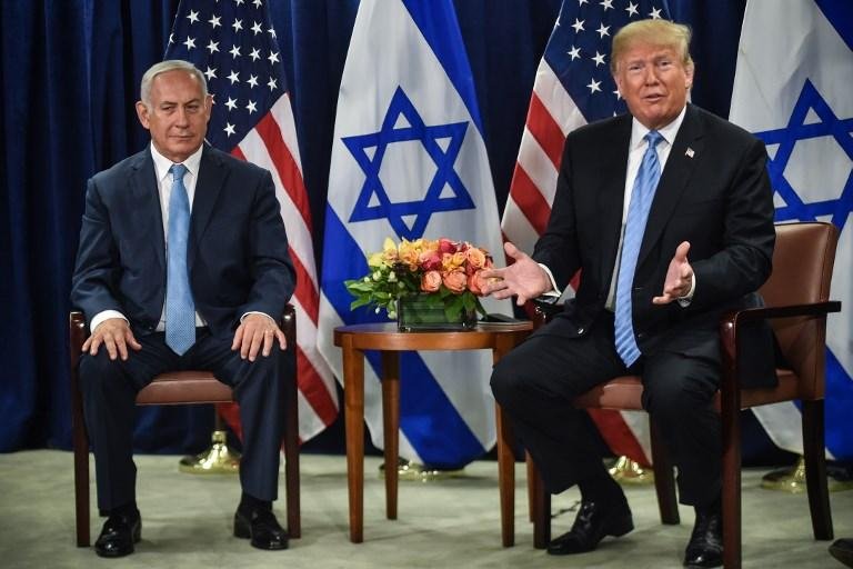 Trump se encontrou hoje com premi&ecirc; de Israel Benjamin Netanyahu