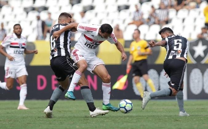 Botafogo e S&atilde;o Paulo empataram no Rio de Janeiro