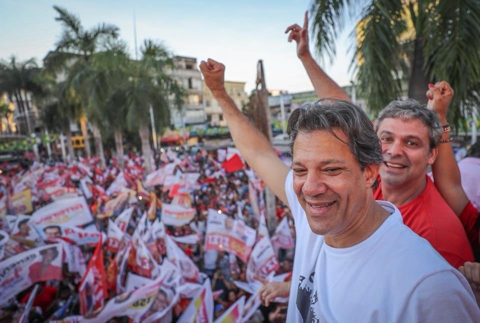 Haddad fez campanha no Rio nesta ter&ccedil;a-feira