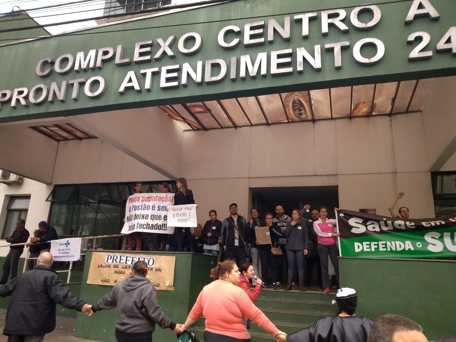 O protesto aconteceu na ter&ccedil;a-feira