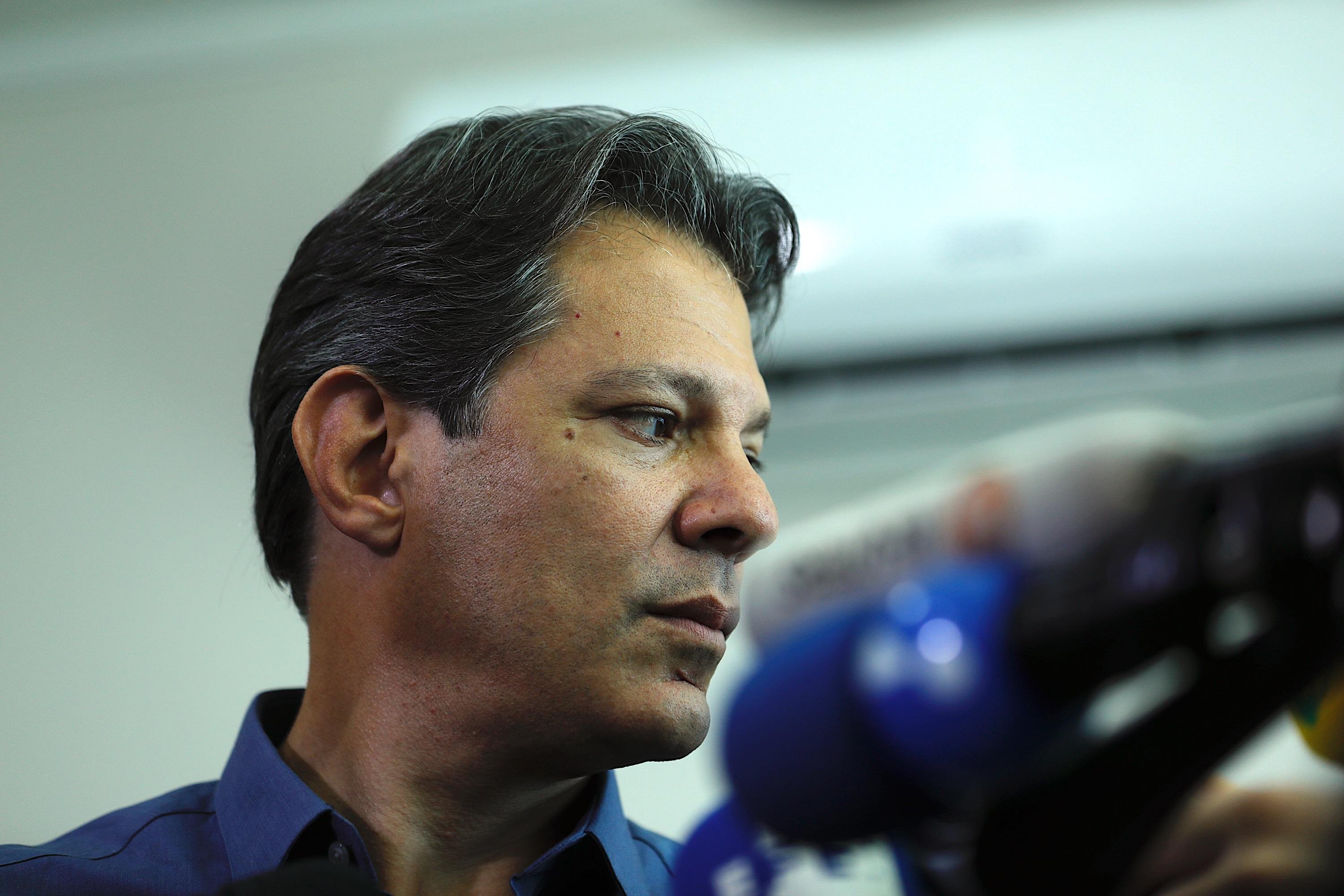 Haddad relacionou o crescimento de Bolsonaro nas &uacute;ltimas pesquisas com a expans&atilde;o de not&iacute;cias falsas