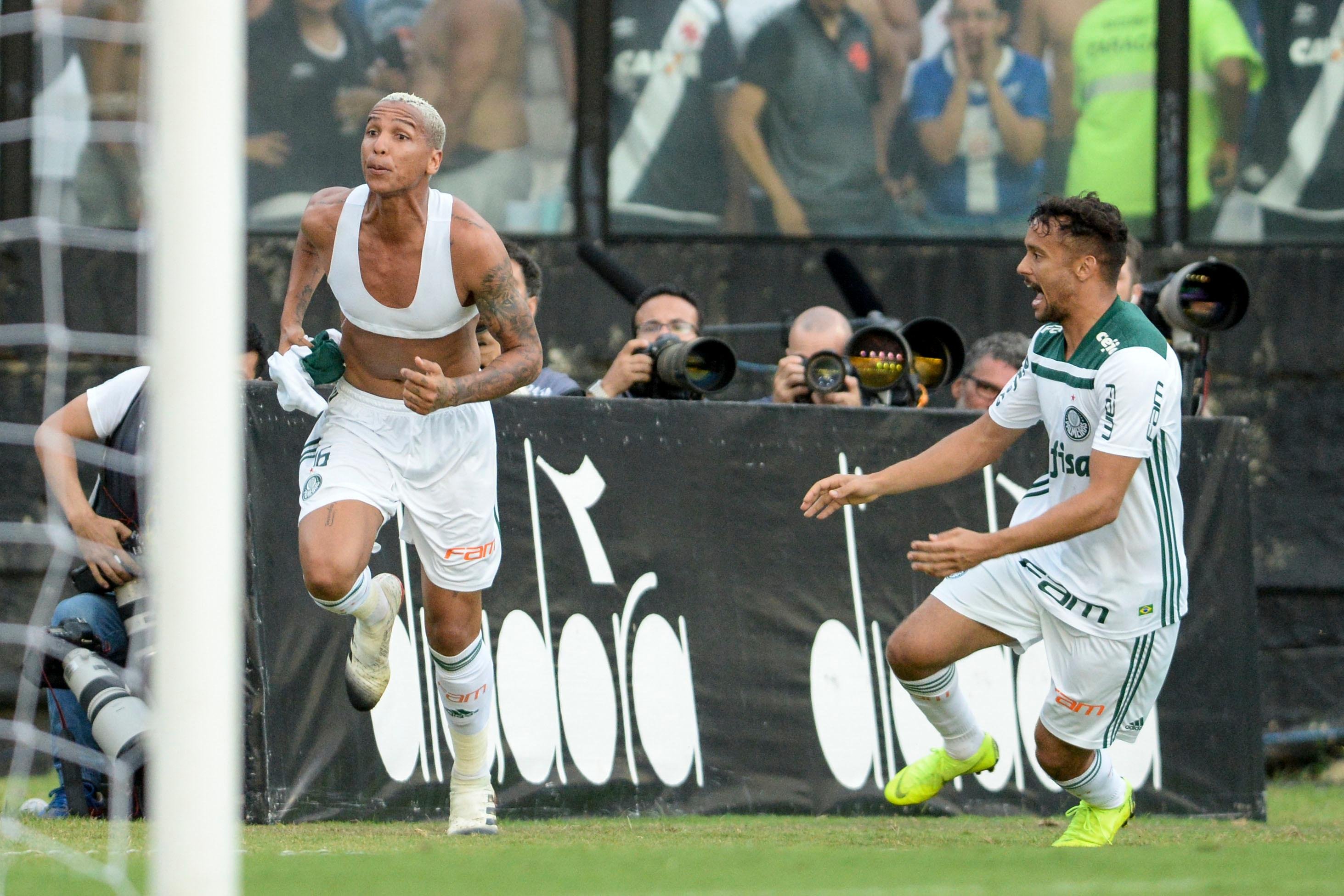 Deyverson marcou o gol da vit&oacute;ria do Palmeiras 