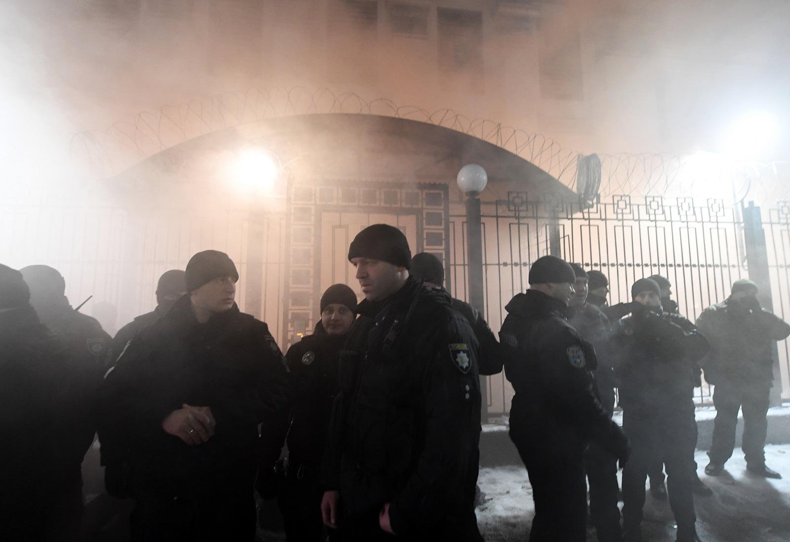 Embaixada russa foi alvo de ataque em Kiev