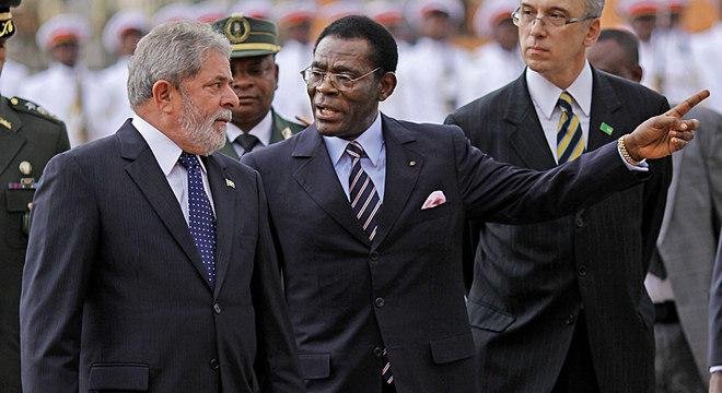 Lula teria influ&iacute;do em decis&otilde;es do presidente da Guin&eacute; Equatorial, Teodoro Obiang
