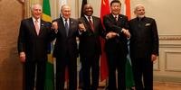 Michel Temer, Putin, Cyril Ramaphosa, Xi Jinping e Narendra Modi em reunião do BRICS