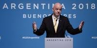 Dirigente da Fifa participou do G20 em Buenos Aires