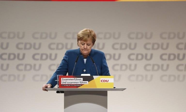 Merkel fez uma defesa nesta sexta-feira aos valores "crist&atilde;os e democr&aacute;ticos", ante o avan&ccedil;o das tend&ecirc;ncias populistas e nacionalistas no mundo