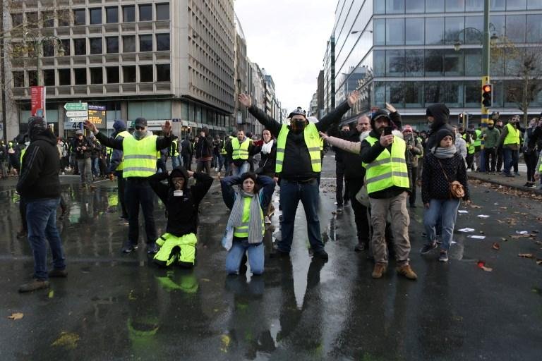 Manifesta&ccedil;&otilde;es contra aumento de impostos sobre combust&iacute;veis foi exportada para B&eacute;lgica